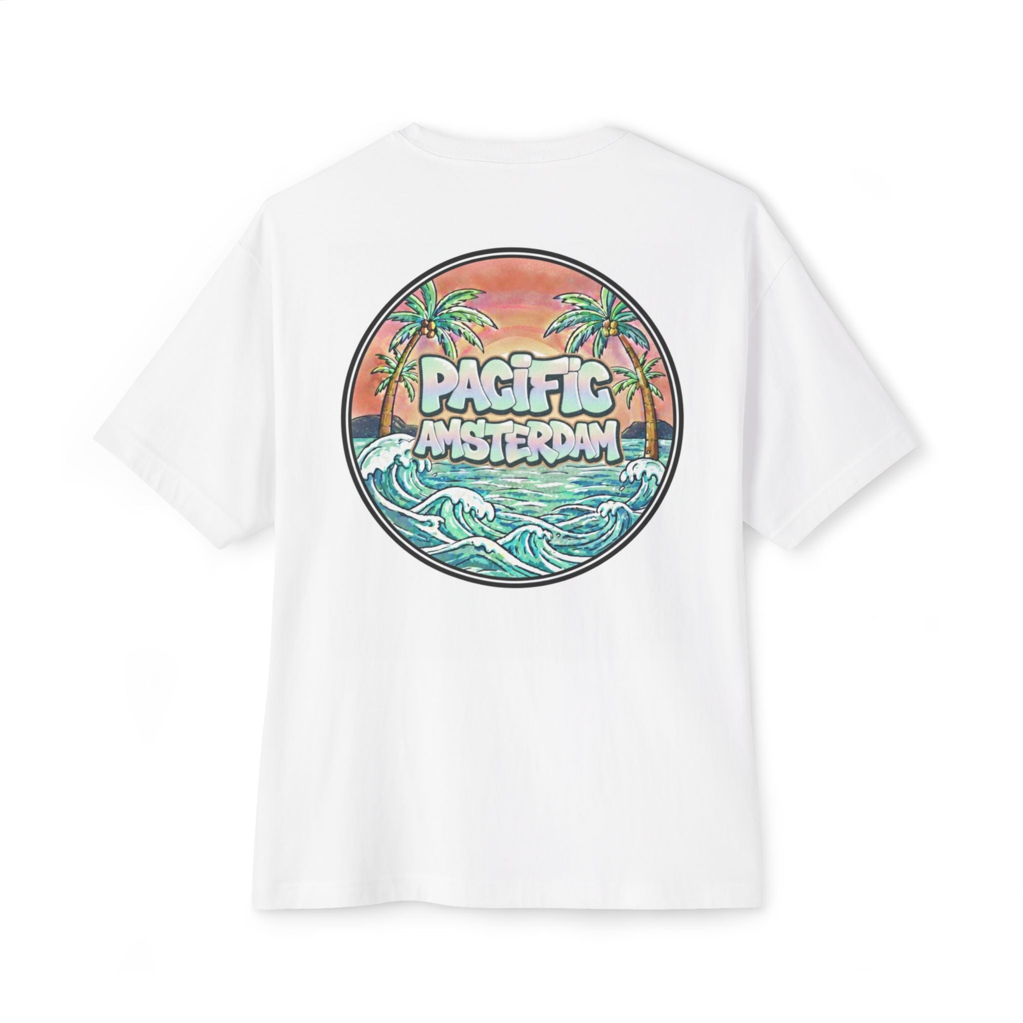 Watercolor Palm Graffiti Graphic Tee